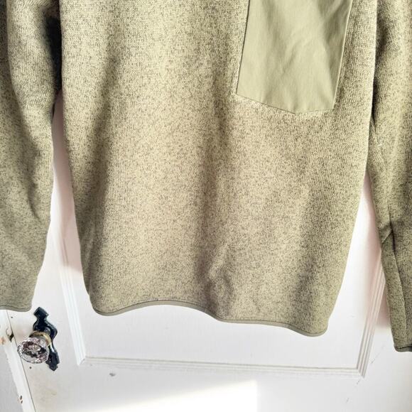 Arc’teryk Covert Knit Sweater Pull Over Green Heathered Fabric Chest Pocket S - Picture 5 of 13